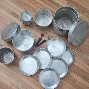 Vintage Camping Cooking Set